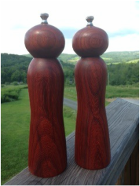 custom wooden pepper mill